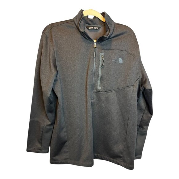 North Face Sweatshirt Men's‎ Size XL 1/4 zip Gray - Picture 1 of 4